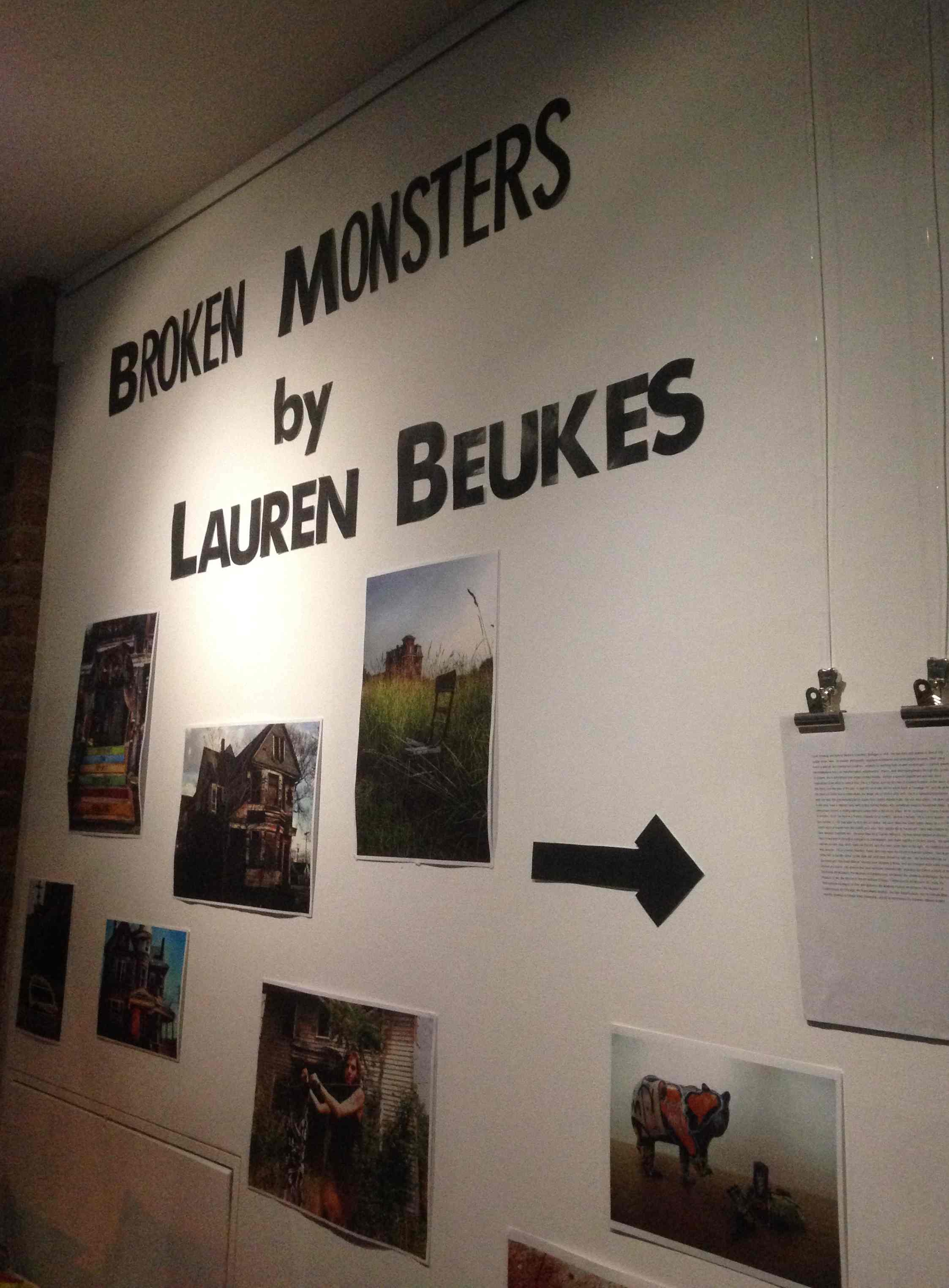 Broken Monsters wall by Ceanne